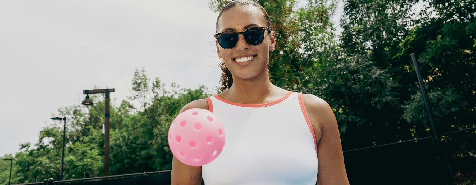 a girl with tennis gear